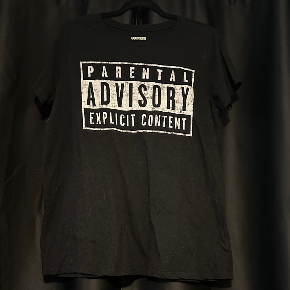 Torrid Black Graphic Tee with Advisory Print